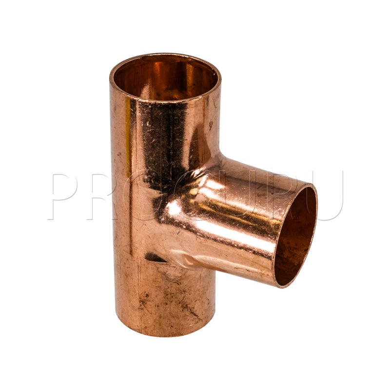 PROCURU [10-Pack] PROCURU (Made in USA) 3/4-Inch Copper Tee CxCxC Sweat, LF Certified Safe (CWTE0034-10P) - Image 4